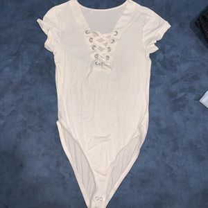 White body suit (WORN ONCE)